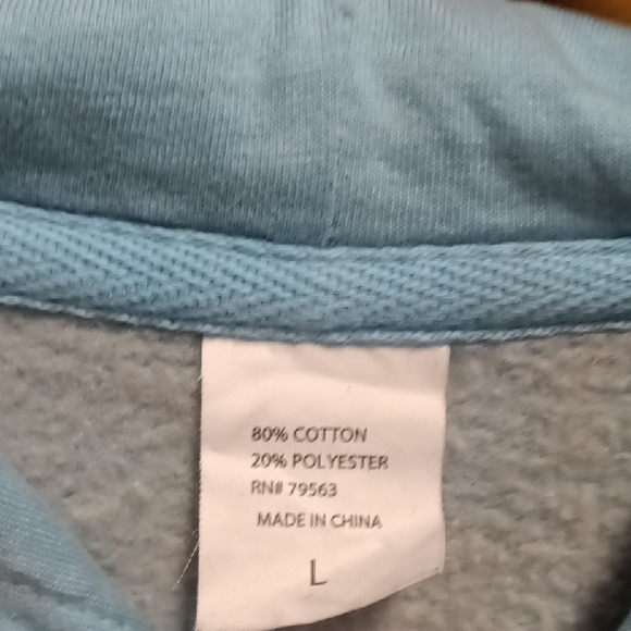 Blue and Black Tie-Dye Crewneck Sweater - Picture 2 of 3